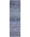 Dalyn Karaj Kj4 2'3"x7'6" Runner Area Rug In Blue