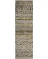 Dalyn Karaj Kj4 2'3"x7'6" Runner Area Rug In Brown