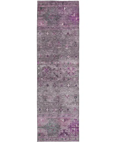 Dalyn Karaj Kj5 2'3"x7'6" Runner Area Rug In Purple