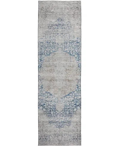 Dalyn Karaj Kj8 2'3"x7'6" Runner Area Rug In Blue