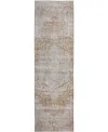 Dalyn Karaj Kj8 2'3"x7'6" Runner Area Rug In Brown