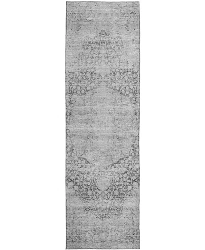 Dalyn Karaj Kj8 2'3"x7'6" Runner Area Rug In Gray