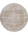 Dalyn Karaj Kj8 8'x8' Round Area Rug In Brown