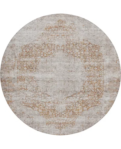Dalyn Karaj Kj8 8'x8' Round Area Rug In Brown