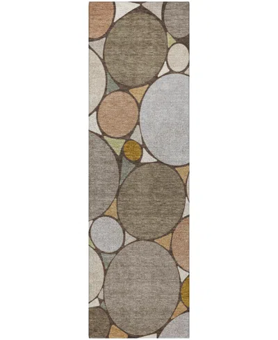 Dalyn Kenner Kn1 2'3"x7'6" Runner Area Rug In Brown