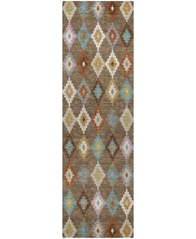 Dalyn Kenner Kn10 2'3"x7'6" Runner Area Rug In Brown