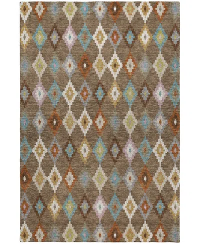 Dalyn Kenner Kn10 6'6"x9'6" Area Rug In Brown
