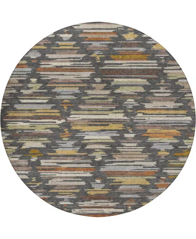 Dalyn Kenner Kn2 8'x8' Round Area Rug In Blue