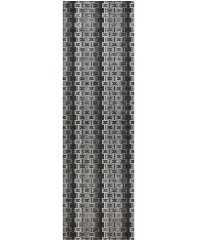 Dalyn Kenner Kn3 2'3"x7'6" Runner Area Rug In Black