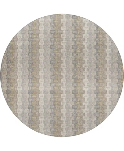 Dalyn Kenner Kn3 8'x8' Round Area Rug In Pink