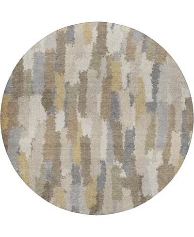Dalyn Kenner Kn6 8'x8' Round Area Rug In Brown