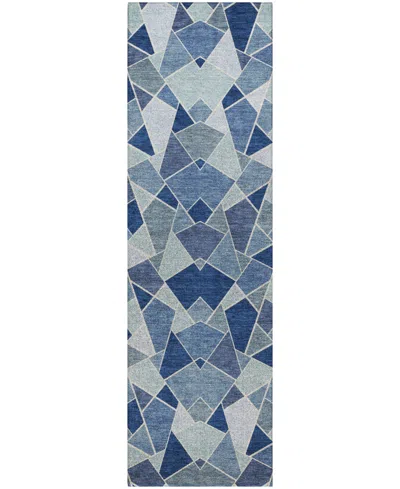 Dalyn Kenner Kn8 2'3"x7'6" Runner Area Rug In Blue