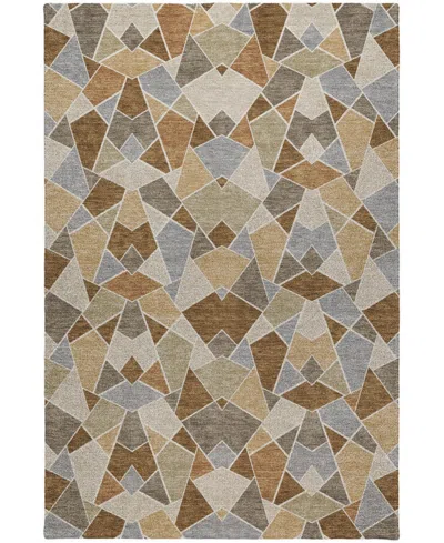 Dalyn Kenner Kn8 6'6"x9'6" Area Rug In Brown