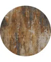 Dalyn Nouveau Nv18 8'x8' Round Area Rug In Brown