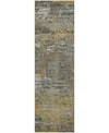 Dalyn Kochi Kc12 2'3"x7'6" Runner Area Rug In Yellow