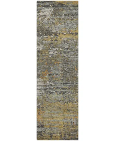 Dalyn Kochi Kc12 2'3"x7'6" Runner Area Rug In Yellow