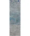 Dalyn Kochi Kc13 2'3"x7'6" Runner Area Rug In Gray