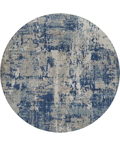 Dalyn Kochi Kc7 8'x8' Round Area Rug In Blue