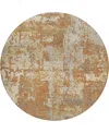 Dalyn Kochi Kc7 8'x8' Round Area Rug In Brown