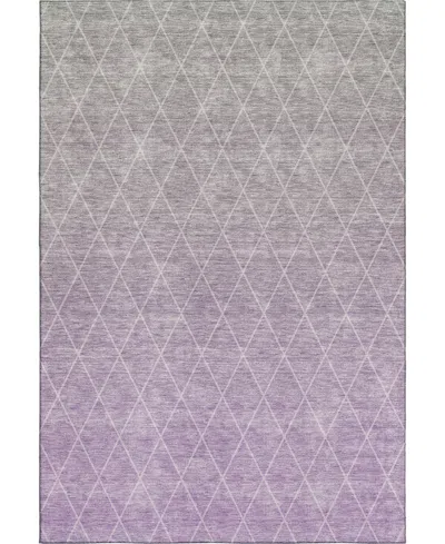Dalyn Lazio Washable Lz2 2'3"x7'6" Runner Area Rug In Lavender