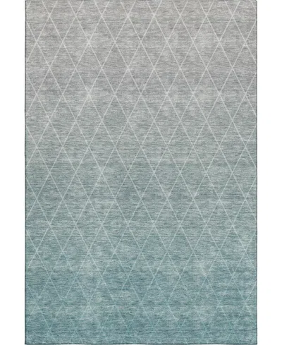 Dalyn Lazio Washable Lz2 2'6"x3'10" Area Rug In Teal