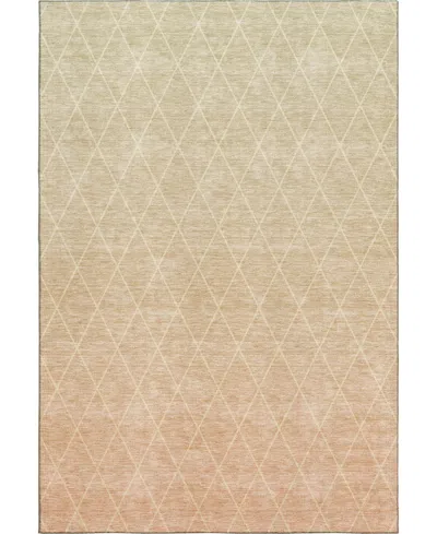 Dalyn Lazio Washable Lz2 8'x10' Area Rug In Salmon