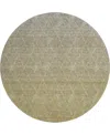 Dalyn Lazio Washable Lz2 8'x8' Round Area Rug In Gold