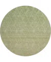 Dalyn Lazio Washable Lz2 8'x8' Round Area Rug In Sage