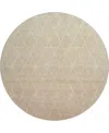 Dalyn Lazio Washable Lz2 8'x8' Round Area Rug In Salmon