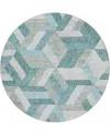 Dalyn Lorenzo Ln1 8'x8' Round Area Rug In Blue