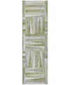 Dalyn Lorenzo Ln2 2'3"x7'6" Runner Area Rug In Green