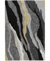 Dalyn Lorenzo Washable Ln4 10'x14' Area Rug In Black