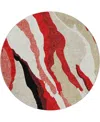 Dalyn Lorenzo Ln4 8'x8' Round Area Rug In Multi