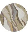 Dalyn Lorenzo Ln4 8'x8' Round Area Rug In Multi