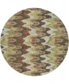 Dalyn Lorenzo Ln6 8'x8' Round Area Rug In Brown