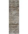 Dalyn Lorenzo Ln7 2'3"x7'6" Runner Area Rug In Brown