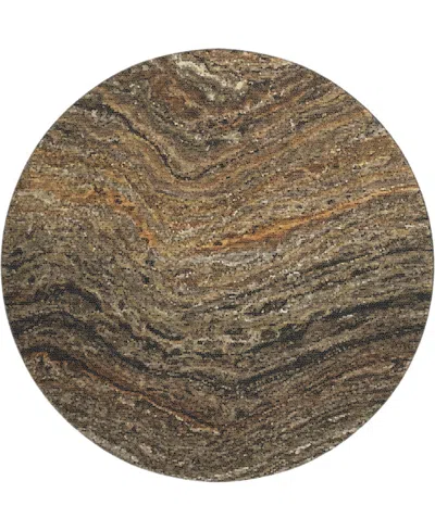 Dalyn Lumara Lm3 8'x8' Round Area Rug In Brown