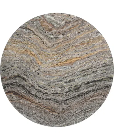 Dalyn Lumara Lm3 8'x8' Round Area Rug In Gray