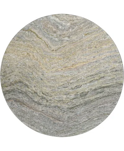 Dalyn Lumara Lm3 8'x8' Round Area Rug In Gray