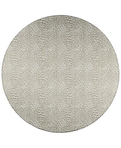 Dalyn Mali Washable Ml2 8' X 8' Round Area Rug In Brown