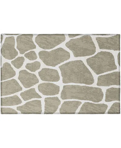 Dalyn Mali Washable Ml4 1'8" X 2'6" Area Rug In Brown