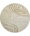 Dalyn Neo No10 8'x8' Round Area Rug In Brown