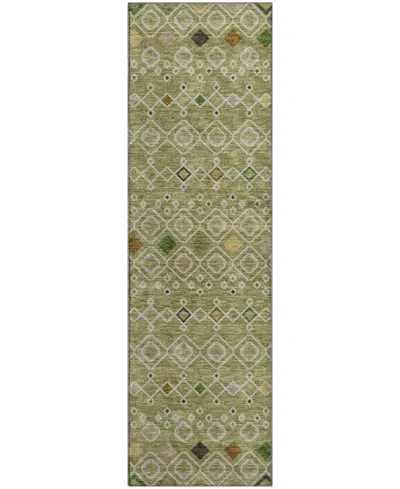 Dalyn Neo No12 2'3"x7'6" Runner Area Rug In Green