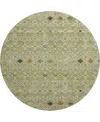 Dalyn Neo No12 8'x8' Round Area Rug In Green