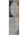Dalyn Neo No13 2'3"x7'6" Runner Area Rug In Blue