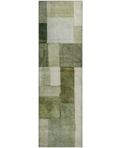 Dalyn Neo No15 2'3"x7'6" Runner Area Rug In Green