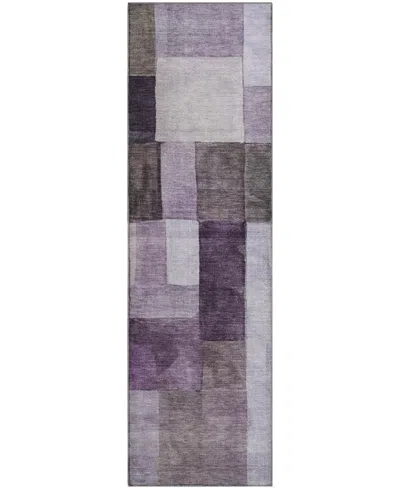 Dalyn Neo No15 2'3"x7'6" Runner Area Rug In Purple