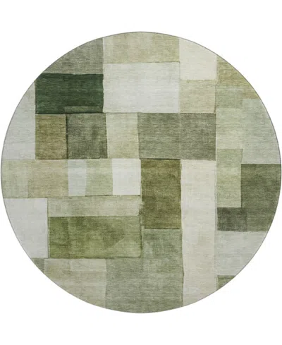 Dalyn Neo No15 8'x8' Round Area Rug In Green