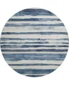 Dalyn Neo No16 8'x8' Round Area Rug In Blue