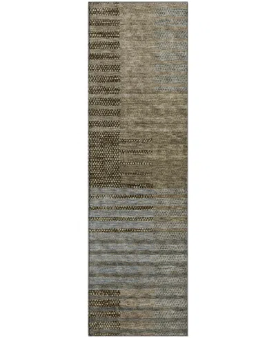 Dalyn Neo No17 2'3"x7'6" Runner Area Rug In Brown